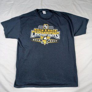 Pittsburgh Penguins Mens Size XL T-Shirt  Back 2 Back Champions 2016-2017 Hockey